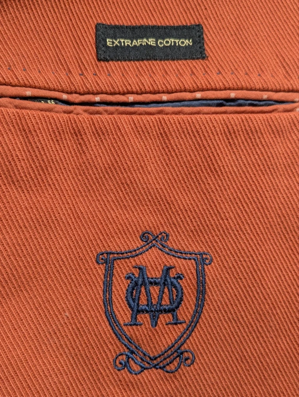 Massimo Dutti Orange Cotton Sport Coat